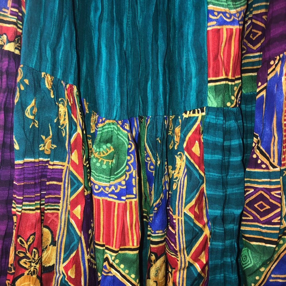 Vintage 1990s boho Howard Wolf skirt with belt!